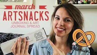 ARTSNACKS UNBOXING | march box & journal spread
