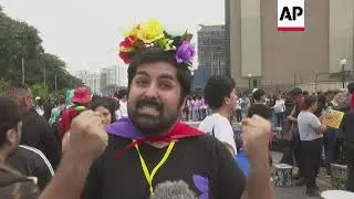 Pride crowds take to the street in Peru and Ecuador