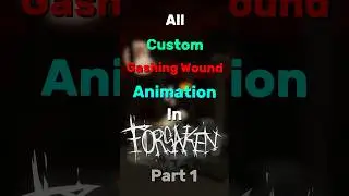 Все пользовательские анимации резаных ран в Forsaken #roblox #forsaken #shorts #funny