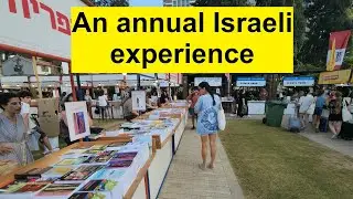 The Hebrew Book Week in the German Colony - Sarona Tel Aviv Israel is an important experience for me