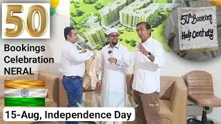 50 Bookings Completed in Neral Mamdapur with Independence Day Celebration #neral #property