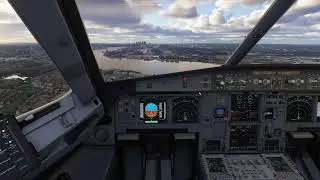 VIP APPROACH into LONDON CITY! ✨ A320neo ACJ  Faro - London City