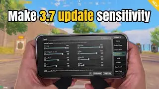 Pubg mobile new update 3.7 best sensitivity settings 🔥 best sensitivity + code & tutorial ✅