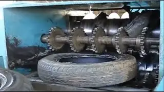 Amazing tire recycling technology. Tire recycling is a process of using the large-capacity machines