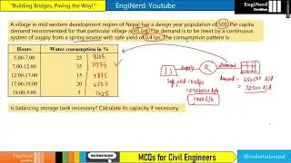 Capacity of Balancing Reservoir | Example 8