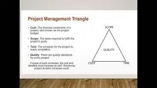 Project Triple Constraints: Master Scope, Time & Cost Management