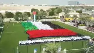 GEMS Education just set a new world record for the largest human waving flag! Great job guys #UAEnat