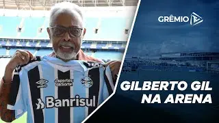 GILBERTO GIL FAZ VISITA ESPECIAL NA ARENA DO GRÊMIO