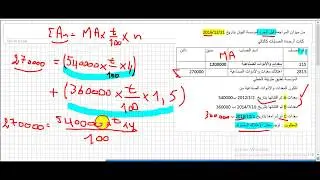 التمرين التاسع 9 مهم جدا * حساب معدل الاهتلاك المشترك  مع ملاحظات مهمة