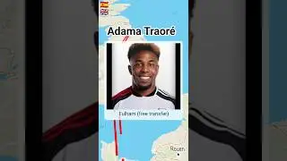 Adama Traor&eacute;'s career transfers | #shorts #subscribe #shortvideo