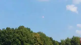 Leuchtkugel in den Frankfurter Block