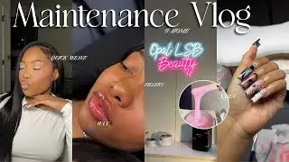 Maintenance VLOG *but @ home* | New Nails, Lip Fillers, Quick Wave & Waxing at HOME ! 