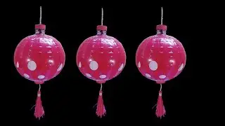 Membuat lampion cantik dari botol plastik bekas dan balon