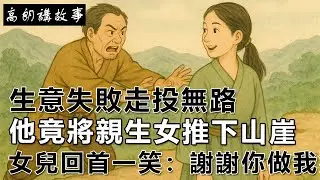 民間故事：生意失敗走投無路，他竟將親生女推下山崖，女兒回首一笑：謝謝你做我爹｜高朗講故事
