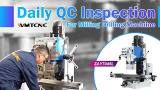 Testing Manual Milling Machine Before Delivery