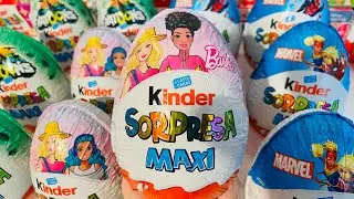 Barbie Maxi Compilation Kinder Surprise ASMR Unboxing 