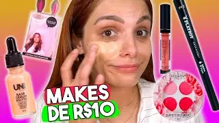 TESTEI só MAKES DE 10 REAIS! A BASE É LOUCURAh BIXO