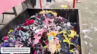 Clothes NonWoven Fabric Crusher Grinder, Can Shred All Soft Waste, Rotary Blades, Large Capacity