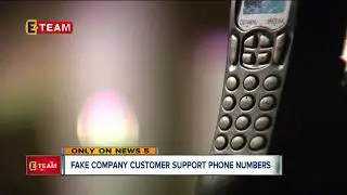 Fake company customer support numbers