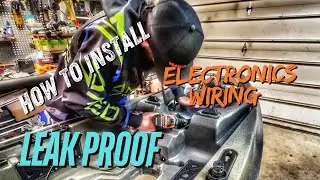 HOW TO install a LEAKPROOF YakAttack thru hull electronics wiring kit for offshore kayak fishing