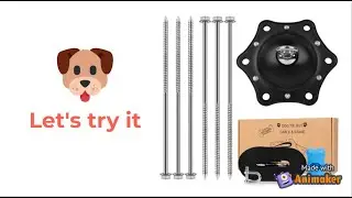 Heavy Duty Dog Stake Holds up to 1000Lbs! But we demo it on a little doggie.