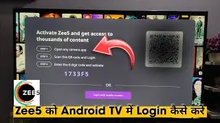 How to login Zee5 in Android TV 🔥| Zee5 login | Technology TV
