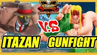 SFV CE 🔥 Itazan (G) vs Gunfight (Alex) 🔥 Ranked Set 🔥 Street Fighter 5