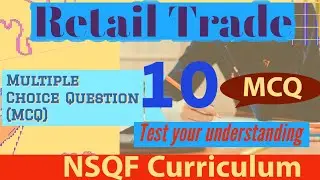 Retail Trade ll Multiple Choice Question ll NSQF Level 2 ll Class X New syllabus ll