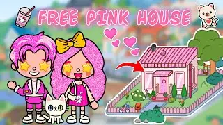Free Pink House 😍 ALL FREE 💖 How To Decorate Aesthetic Toca Boca House Ideas 😍 Toca Life World