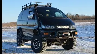 установка тюнингованных торсионов mitsubishi delica