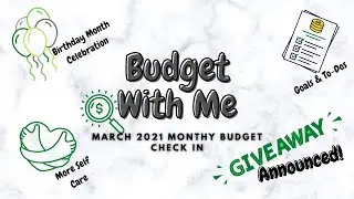 Mid Month Check In March 2021 | $50 Giveaway Winner Announced | $75 Amazon Gift Card Giveaway