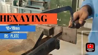Ms plate Cutting by hexa  | ITI STUDENT |