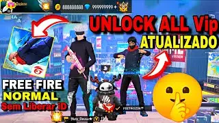 Finalmente NOVO UNLOCK ALL ATUALIZADO PARA FREE FIRE 🤫 FUNCIONANDO ( Sem Liberar iD) UNLOCK ALL VIP