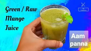 Green mango juice making | homemade aam panna recipe | how to make green mango juice at home