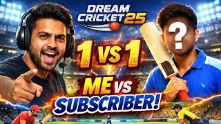 Challange Mode! 🔥 1 vs 1 Match vs My Pro Subscriber | DC25 #shorts #dreamcricket25 #cricket