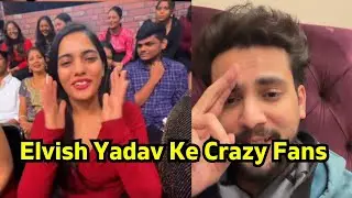 Elvish Yadav Ke Crazy Fans Moment In Laughter Chef Set