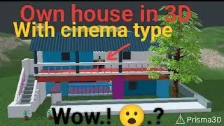 How to create house in prisma 3D 🏠