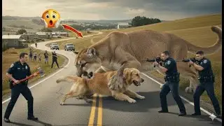 HERO TEAM Rescues Golden Retriever from Mountain Lion Attack! (CRAZY CLOSE CALL)