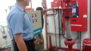 Prueba de bomba contra incendio