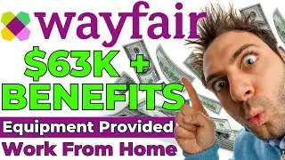 Wayfair. Earn Money Online - REMOTE JOB - Work From Home - Job Opening. Equipment Provided.