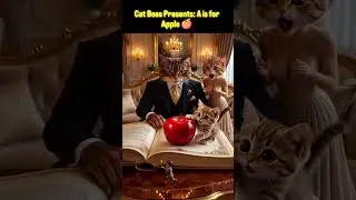 A is for Apple! 🍎 Magical Cat Boss Family Alphabet ✨ | Ep.1