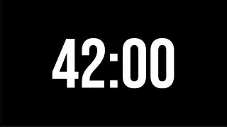 42 Minute Countdown Timer | Minimal