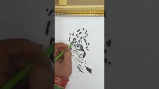 رسم نمر بي طريقة سهلة 🇩🇿💯👍