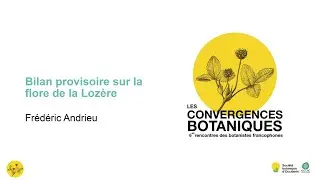 Frédéric Andrieu - Les 6es Convergences botaniques