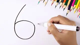 How To Turn Number 6 into A Fish Easy