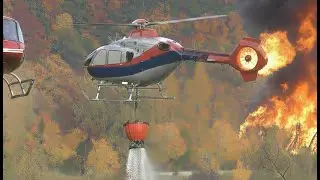 Helicopter Emergency Action #rescue #firefighters #helicopter #wildfire #emergency  #viralhelicopter