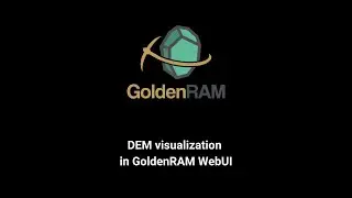 DEM visualization in GoldenRAM webUI