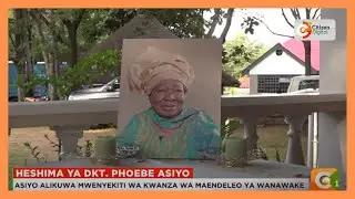 Marehemu Phoebe Asiyo azikwa kama mzee wa jamii ya waluo