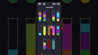 Water Sport Puzzle Game Hacks! WaterSort Level 345-350 Solution 2023 #RKGames #subscribe #shorts