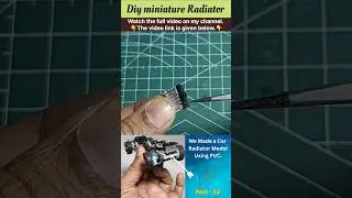 Diy miniature Radiator |#diy #howto #cars #toys